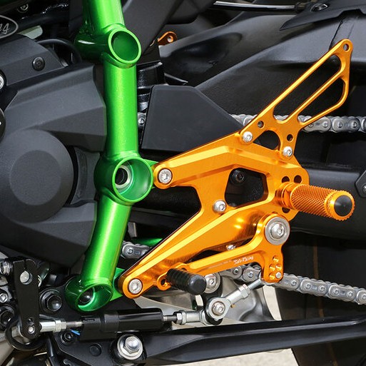 Sato Racing Adjustable Rearsets - 2018-2019 Kawasaki Ninja H2 - K